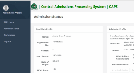 jamb profile in caps