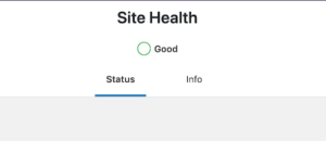 wordpress site health