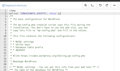 Editing Wp Config.php