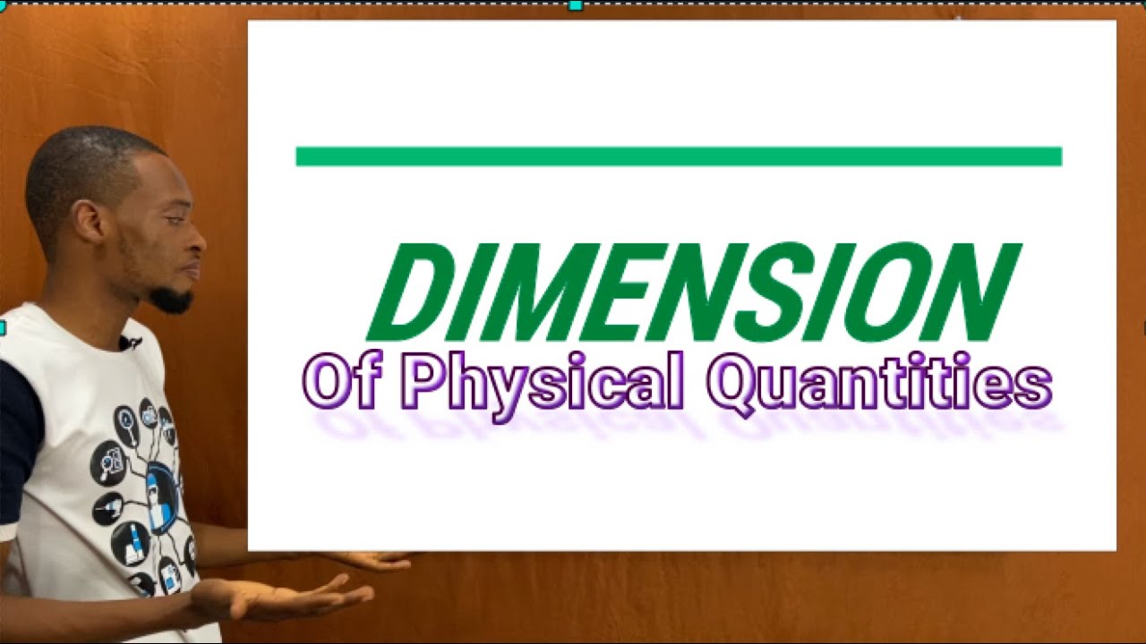 Video Thumbnail: Dimension of Physical Quantities (Simplified)