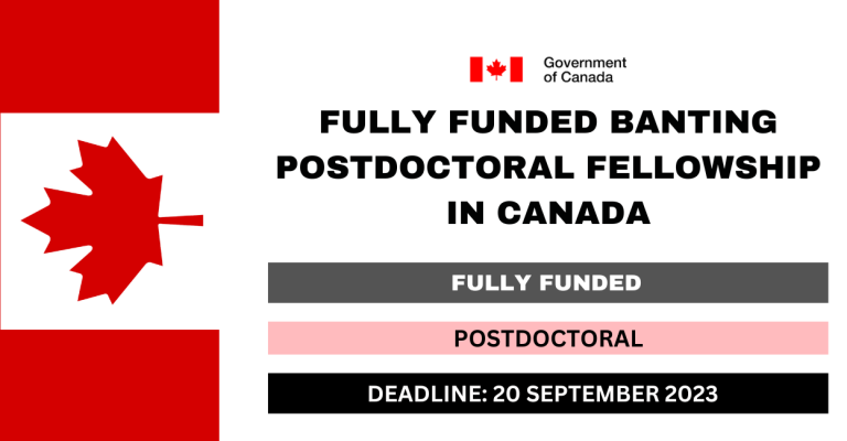 Fully Funded Banting Postdoctoral Fellowship In Canada 2024 FlashLearners   BANTING POSTDOCTORAL FELLOWSHIP 768x400 