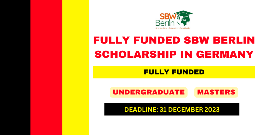 Fully Funded SBW Berlin Scholarship In Germany 2024 FlashLearners