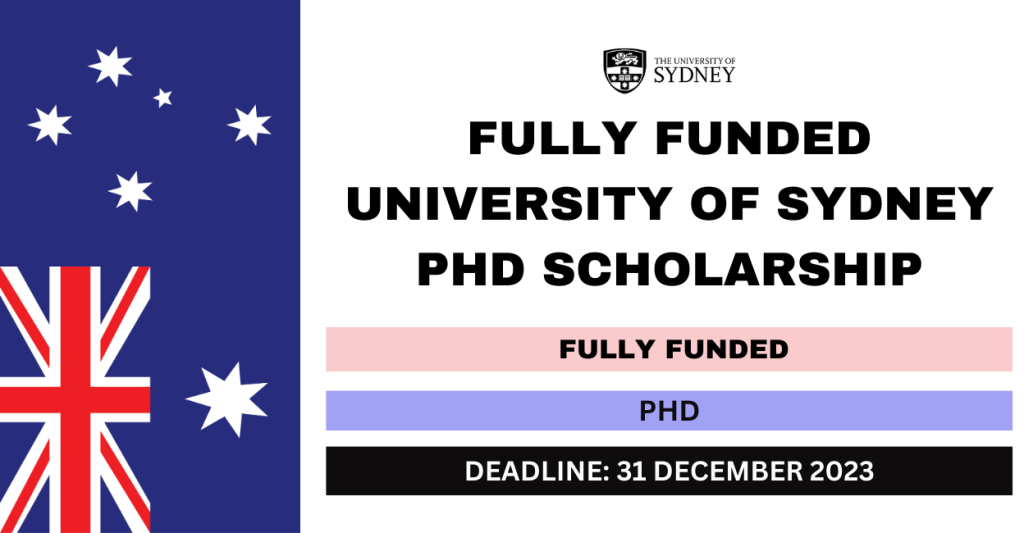 university of sydney phd deadline