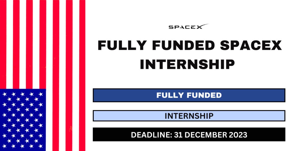 Fully Funded SpaceX Internship 2023/2024 FlashLearners