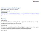 Writing Interview
